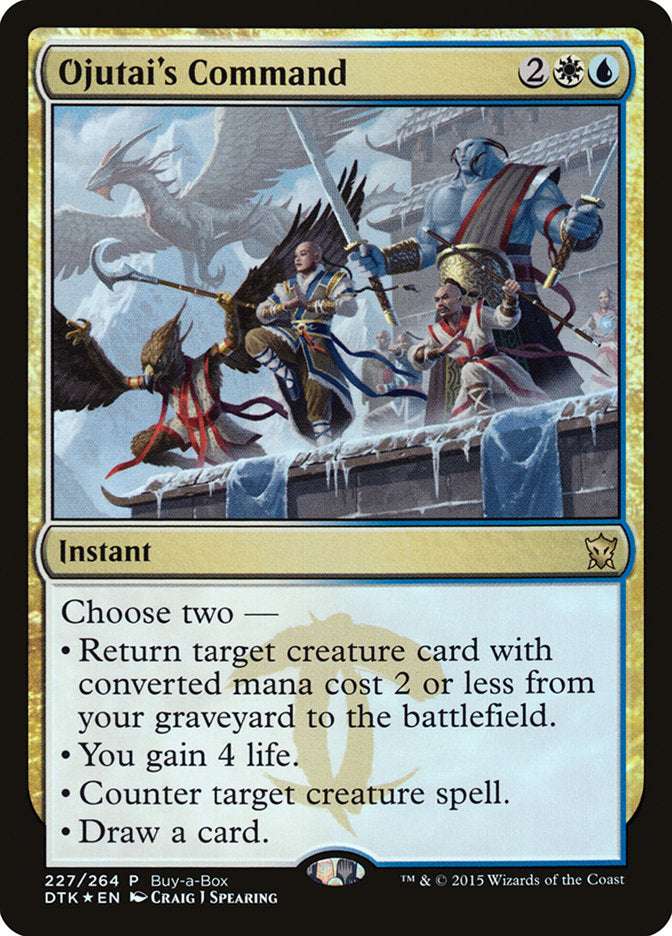 Ojutai's Command (Buy-A-Box) [Dragons of Tarkir Promos] | Jomio and Rueliete's Cards and Comics