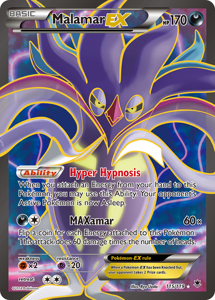 Malamar EX (115/119) [XY: Phantom Forces] | Jomio and Rueliete's Cards and Comics