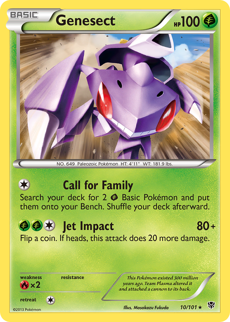 Genesect (10/101) [Black & White: Plasma Blast] | Jomio and Rueliete's Cards and Comics