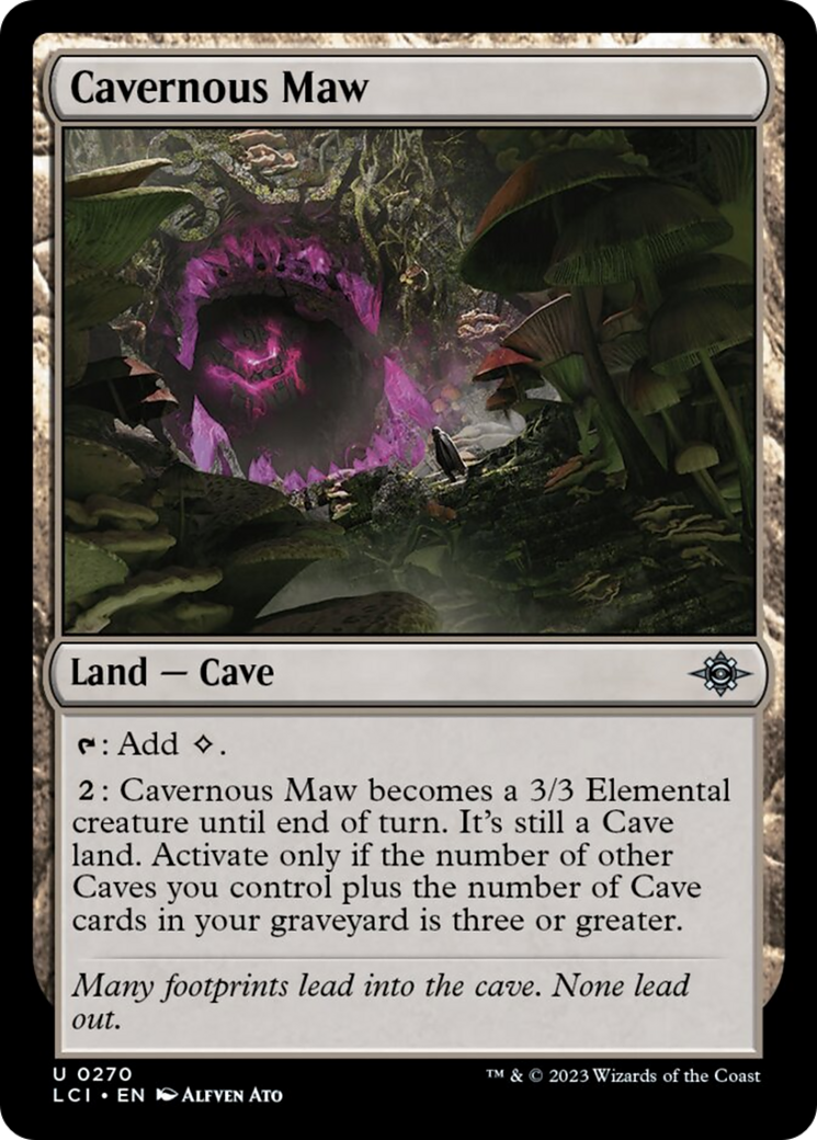 Cavernous Maw [The Lost Caverns of Ixalan] | Jomio and Rueliete's Cards and Comics