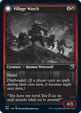 Village Watch // Village Reavers [Innistrad: Double Feature] | Jomio and Rueliete's Cards and Comics