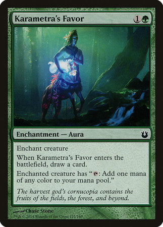 Karametra's Favor [Born of the Gods] | Jomio and Rueliete's Cards and Comics