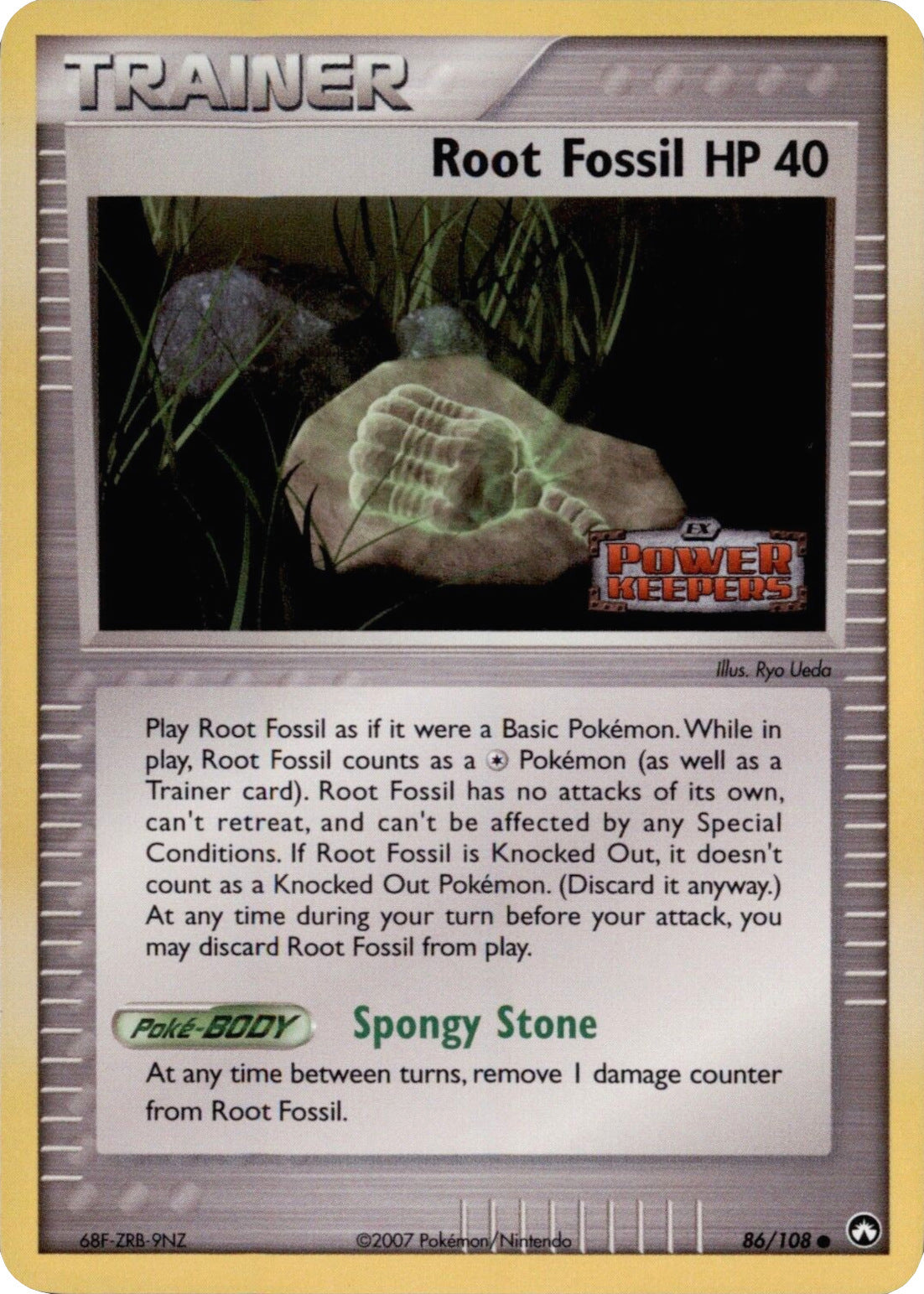 Root Fossil (86/108) (Stamped) [EX: Power Keepers] | Jomio and Rueliete's Cards and Comics
