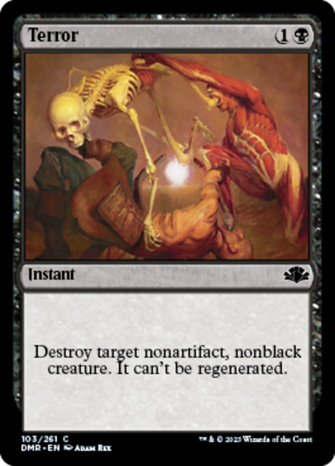 Terror [Dominaria Remastered] | Jomio and Rueliete's Cards and Comics