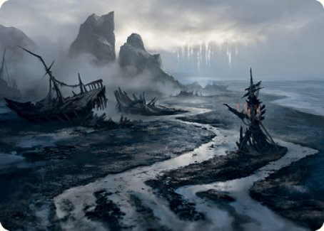Shipwreck Marsh Art Card [Innistrad: Midnight Hunt Art Series] | Jomio and Rueliete's Cards and Comics