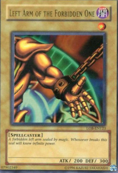 Left Arm of the Forbidden One [LOB-EN123] Ultra Rare | Jomio and Rueliete's Cards and Comics