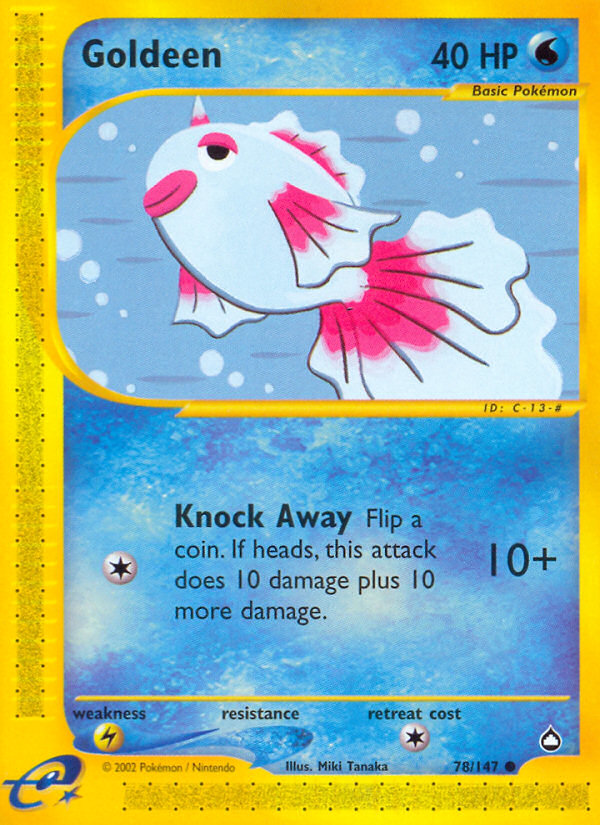 Goldeen (78/147) [Aquapolis] | Jomio and Rueliete's Cards and Comics
