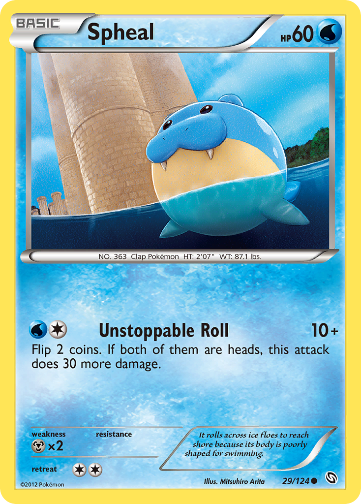 Spheal (29/124) [Black & White: Dragons Exalted] | Jomio and Rueliete's Cards and Comics