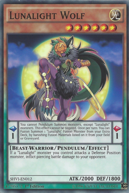Lunalight Wolf [SHVI-EN012] Common | Jomio and Rueliete's Cards and Comics