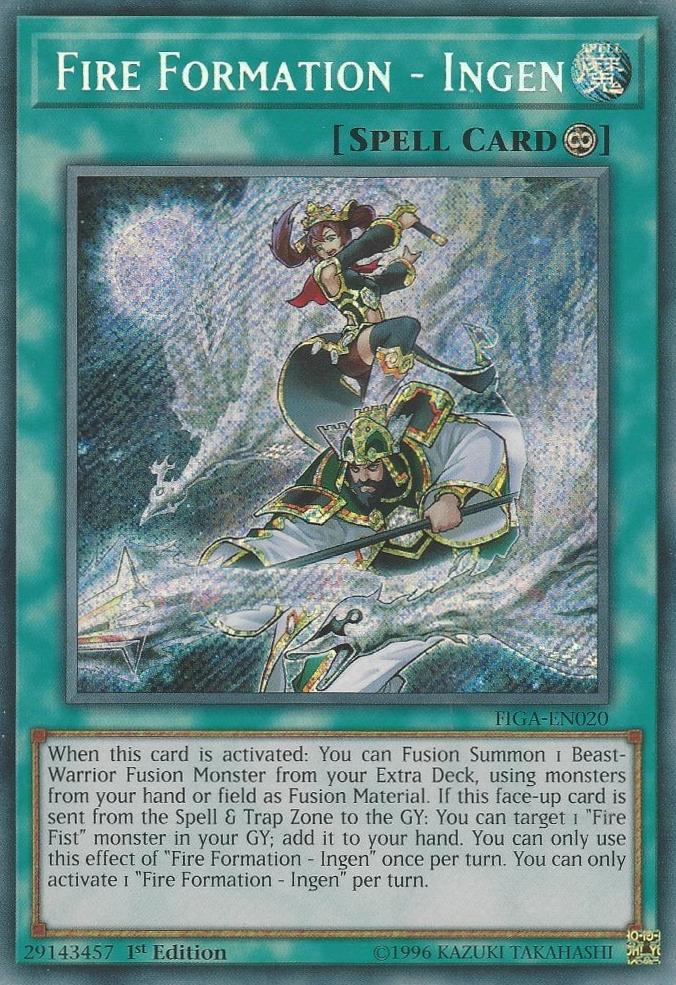 Fire Formation - Ingen [FIGA-EN020] Secret Rare | Jomio and Rueliete's Cards and Comics