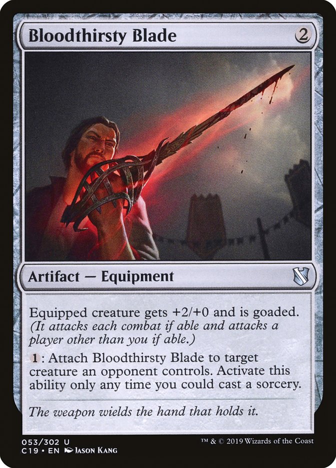 Bloodthirsty Blade [Commander 2019] | Jomio and Rueliete's Cards and Comics