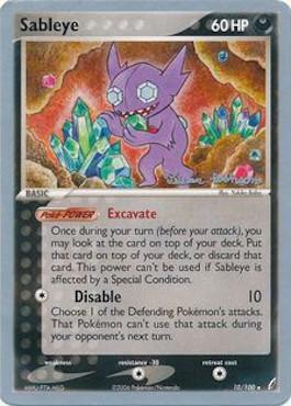 Sableye (10/100) (Intimidation - Tristan Robinson) [World Championships 2008] | Jomio and Rueliete's Cards and Comics