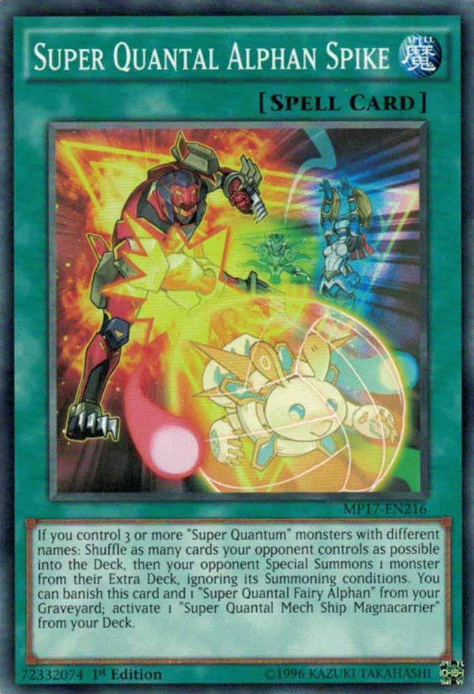 Super Quantal Alphan Spike [MP17-EN216] Common | Jomio and Rueliete's Cards and Comics