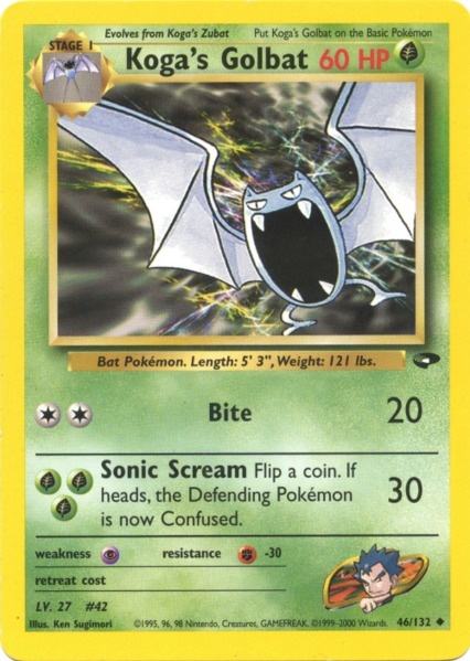 Koga's Golbat (46/132) [Gym Challenge Unlimited] | Jomio and Rueliete's Cards and Comics