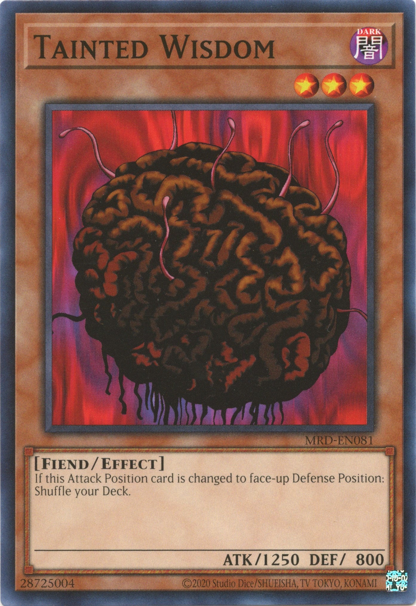 Tainted Wisdom (25th Anniversary) [MRD-EN081] Common | Jomio and Rueliete's Cards and Comics