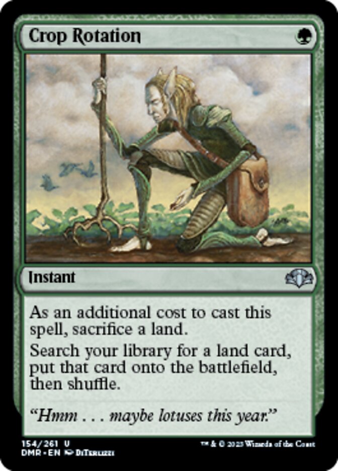 Crop Rotation [Dominaria Remastered] | Jomio and Rueliete's Cards and Comics