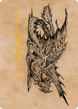 Ancient Brass Dragon Art Card (49) (Gold-Stamped Signature) [Commander Legends: Battle for Baldur's Gate Art Series] | Jomio and Rueliete's Cards and Comics