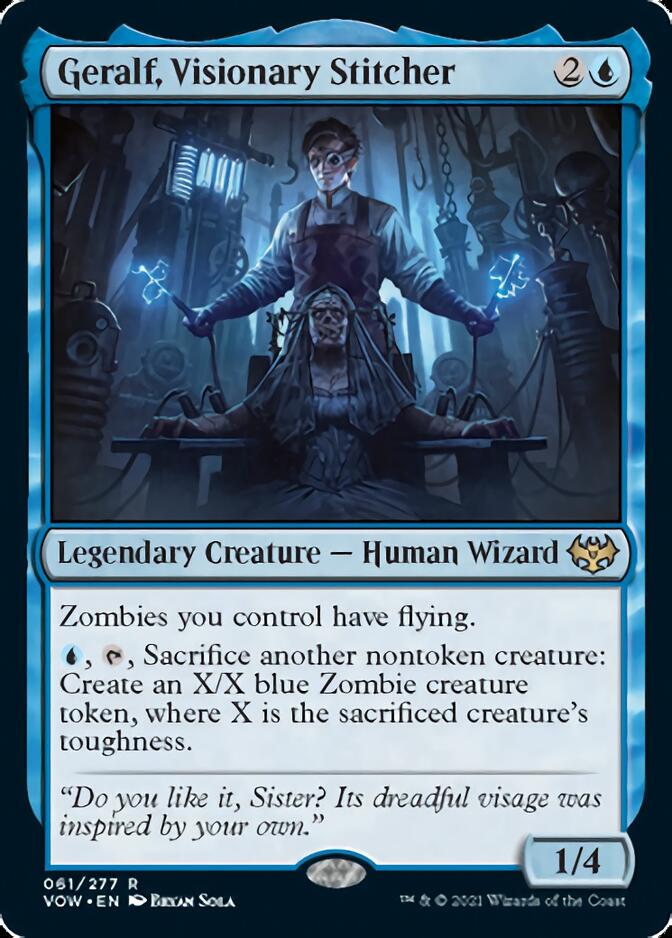 Geralf, Visionary Stitcher [Innistrad: Crimson Vow] | Jomio and Rueliete's Cards and Comics