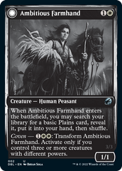 Ambitious Farmhand // Seasoned Cathar [Innistrad: Double Feature] | Jomio and Rueliete's Cards and Comics