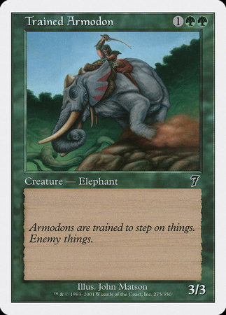 Trained Armodon [Seventh Edition] | Jomio and Rueliete's Cards and Comics