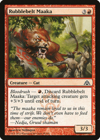 Rubblebelt Maaka [Dragon's Maze] | Jomio and Rueliete's Cards and Comics