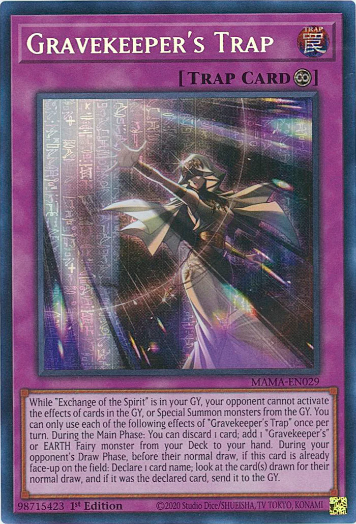 Gravekeeper's Trap [MAMA-EN029] Ultra Pharaoh's Rare | Jomio and Rueliete's Cards and Comics