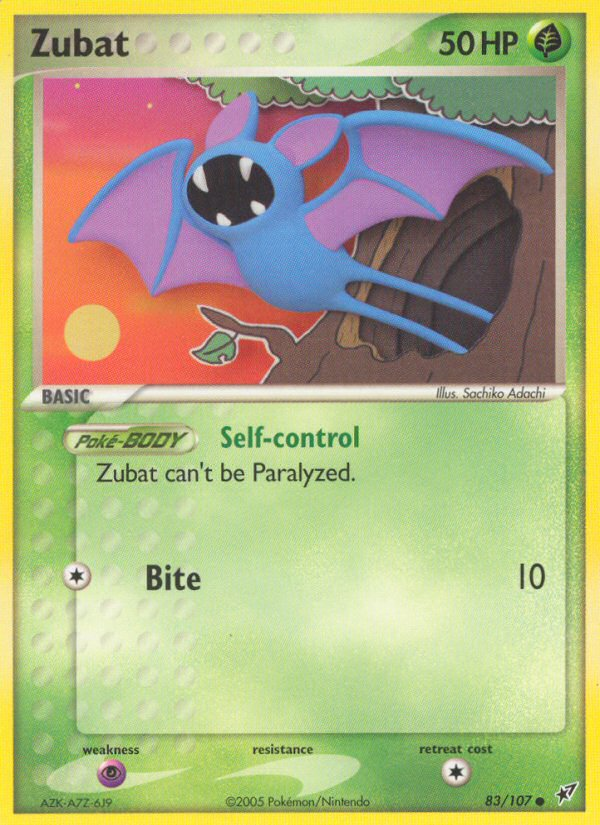 Zubat (83/107) [EX: Deoxys] | Jomio and Rueliete's Cards and Comics