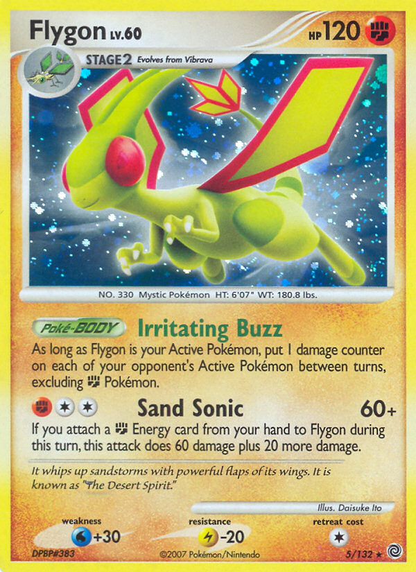 Flygon (5/132) [Diamond & Pearl: Secret Wonders] | Jomio and Rueliete's Cards and Comics