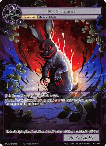 Black Rabbit (Full Art) (PofA-046) [Alice Origin IV: Prologue of Attoractia] | Jomio and Rueliete's Cards and Comics