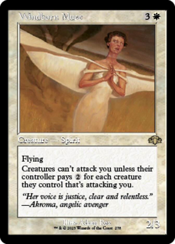 Windborn Muse (Retro) [Dominaria Remastered] | Jomio and Rueliete's Cards and Comics