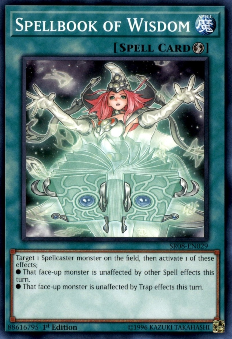 Spellbook of Wisdom [SR08-EN029] Common | Jomio and Rueliete's Cards and Comics
