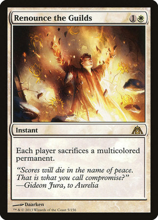 Renounce the Guilds [Dragon's Maze] | Jomio and Rueliete's Cards and Comics