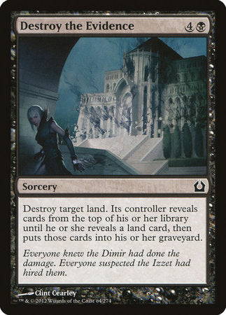 Destroy the Evidence [Return to Ravnica] | Jomio and Rueliete's Cards and Comics