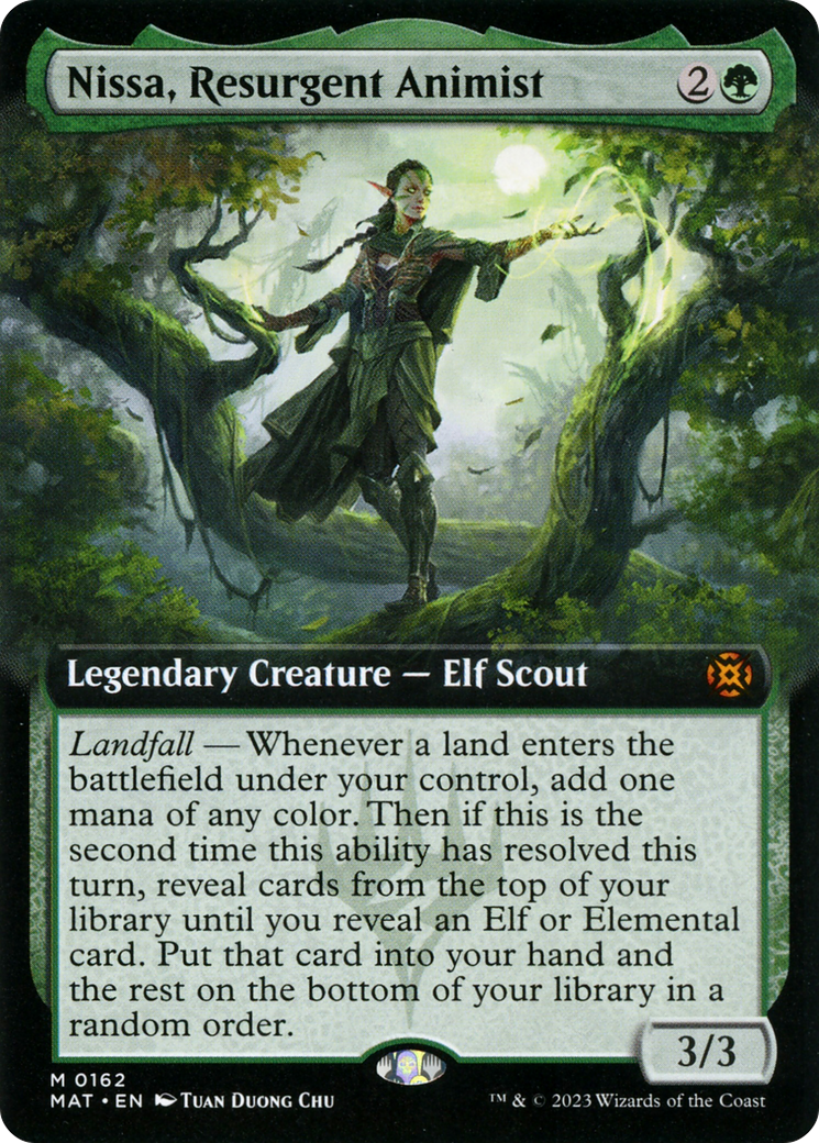 Nissa, Resurgent Animist (Extended Art) [March of the Machine: The Aftermath] | Jomio and Rueliete's Cards and Comics