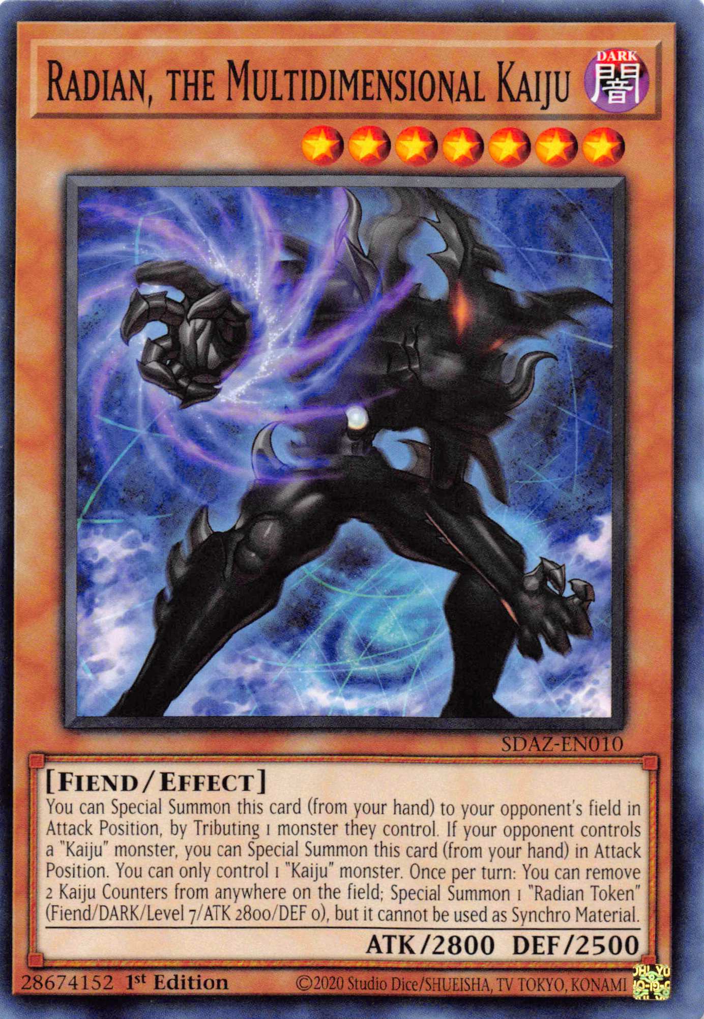 Radian, the Multidimensional Kaiju [SDAZ-EN010] Common | Jomio and Rueliete's Cards and Comics
