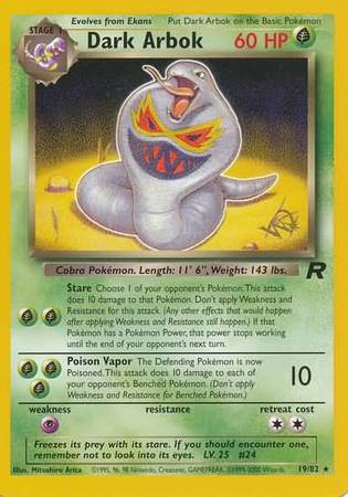 Dark Arbok (19/82) (W Stamped Promo) [Team Rocket Unlimited] | Jomio and Rueliete's Cards and Comics