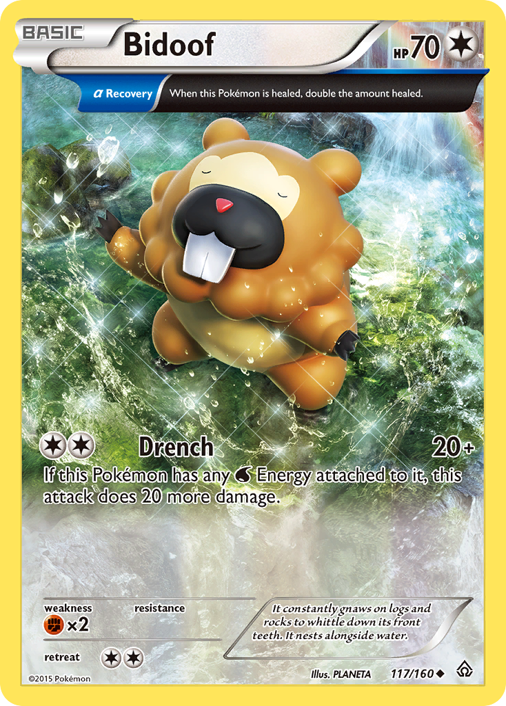 Bidoof (117/160) [XY: Primal Clash] | Jomio and Rueliete's Cards and Comics