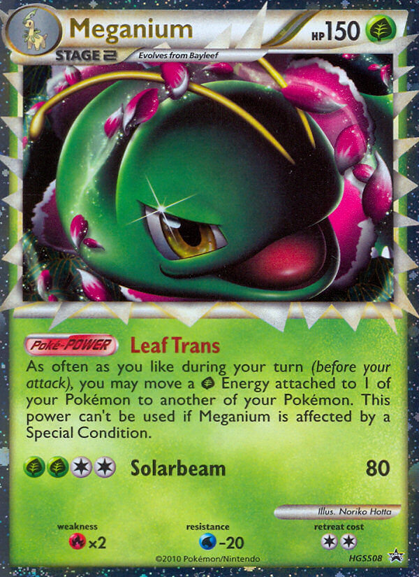 Meganium (HGSS08) [HeartGold & SoulSilver: Black Star Promos] | Jomio and Rueliete's Cards and Comics