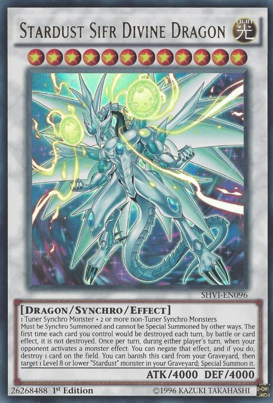 Stardust Sifr Divine Dragon [SHVI-EN096] Ultra Rare | Jomio and Rueliete's Cards and Comics