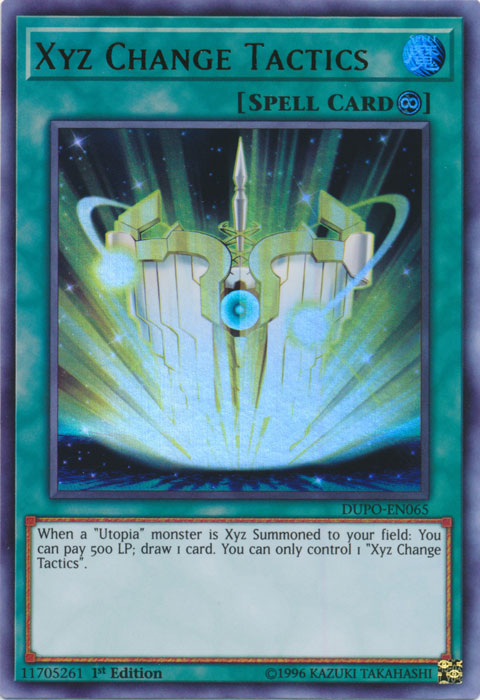 Xyz Change Tactics [DUPO-EN065] Ultra Rare | Jomio and Rueliete's Cards and Comics