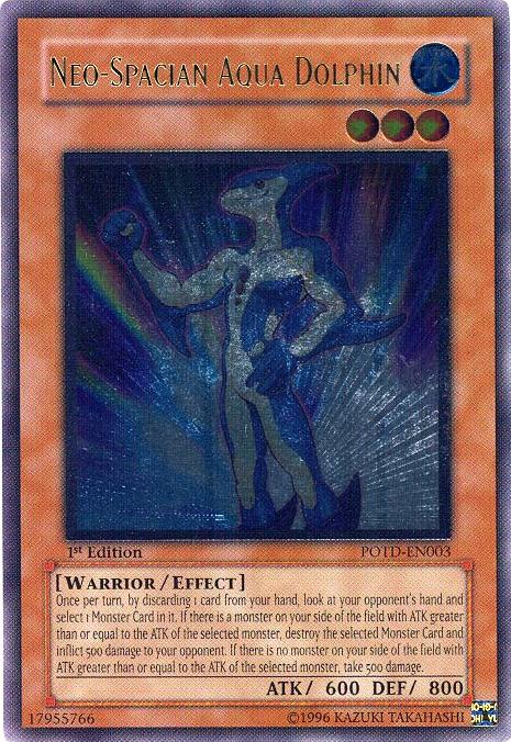 Neo-Spacian Aqua Dolphin (UTR) [POTD-EN003] Ultimate Rare | Jomio and Rueliete's Cards and Comics