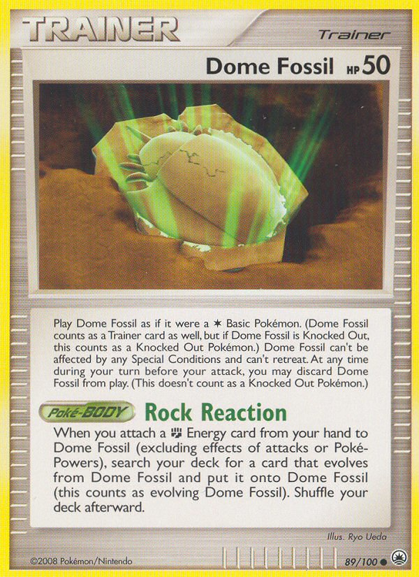 Dome Fossil (89/100) [Diamond & Pearl: Majestic Dawn] | Jomio and Rueliete's Cards and Comics