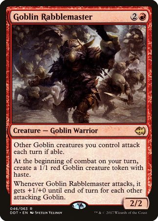 Goblin Rabblemaster [Duel Decks: Merfolk vs. Goblins] | Jomio and Rueliete's Cards and Comics