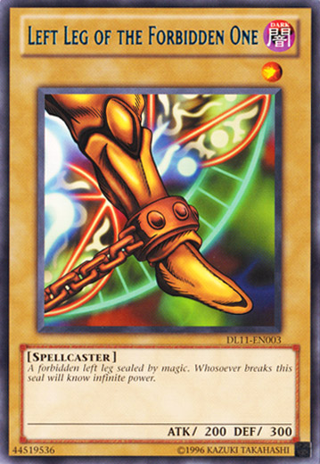Left Leg of the Forbidden One (Blue) [DL11-EN003] Rare | Jomio and Rueliete's Cards and Comics