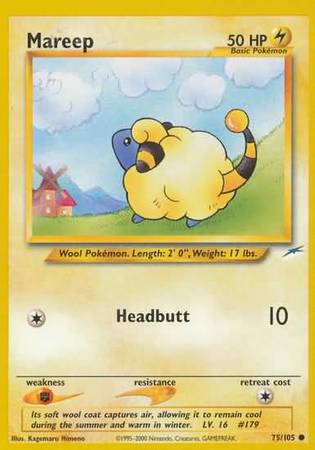 Mareep (75/105) [Neo Destiny Unlimited] | Jomio and Rueliete's Cards and Comics