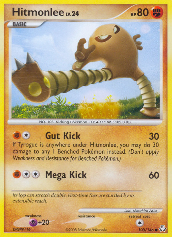 Hitmonlee (100/146) [Diamond & Pearl: Legends Awakened] | Jomio and Rueliete's Cards and Comics