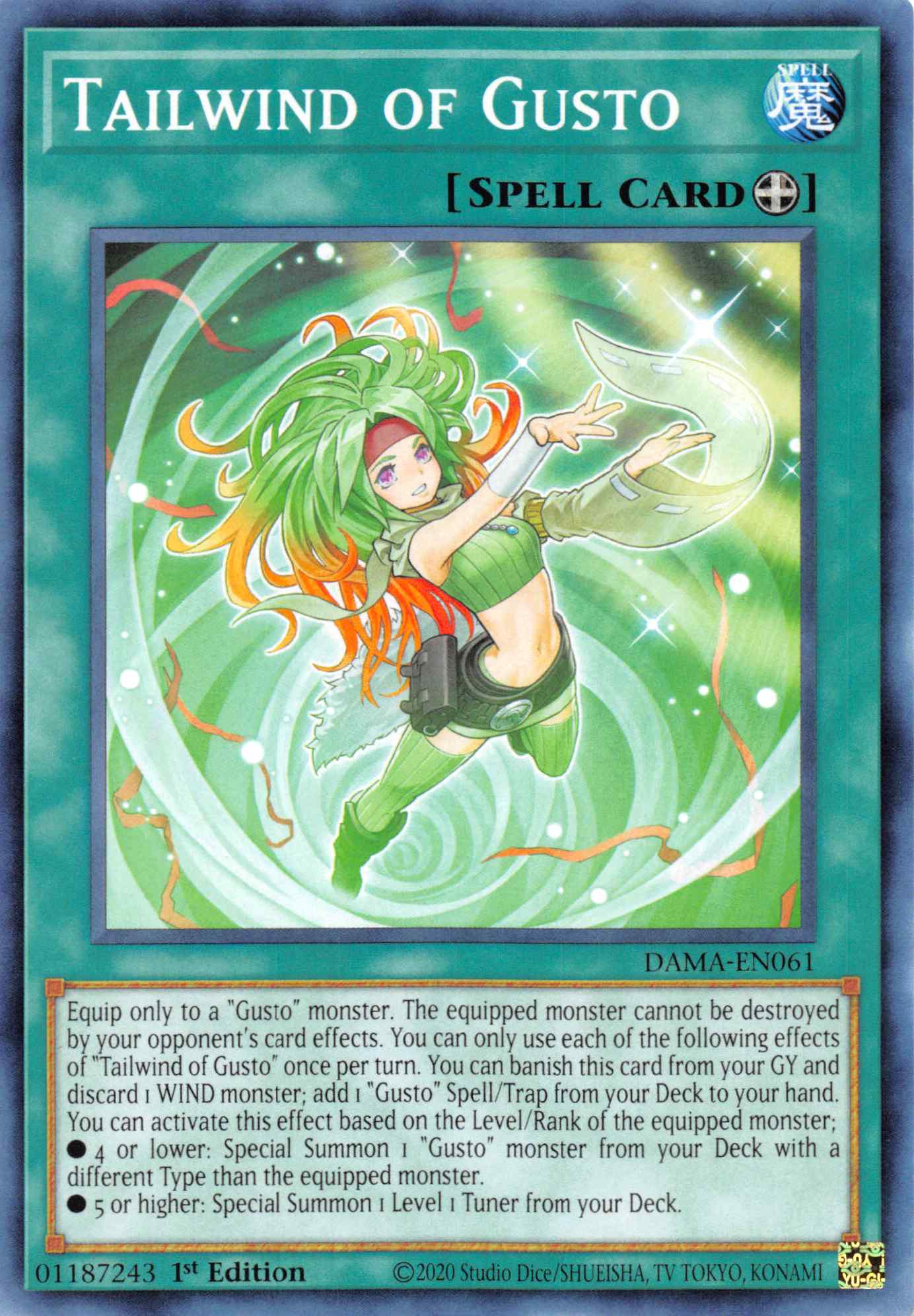 Tailwind of Gusto [DAMA-EN061] Common | Jomio and Rueliete's Cards and Comics