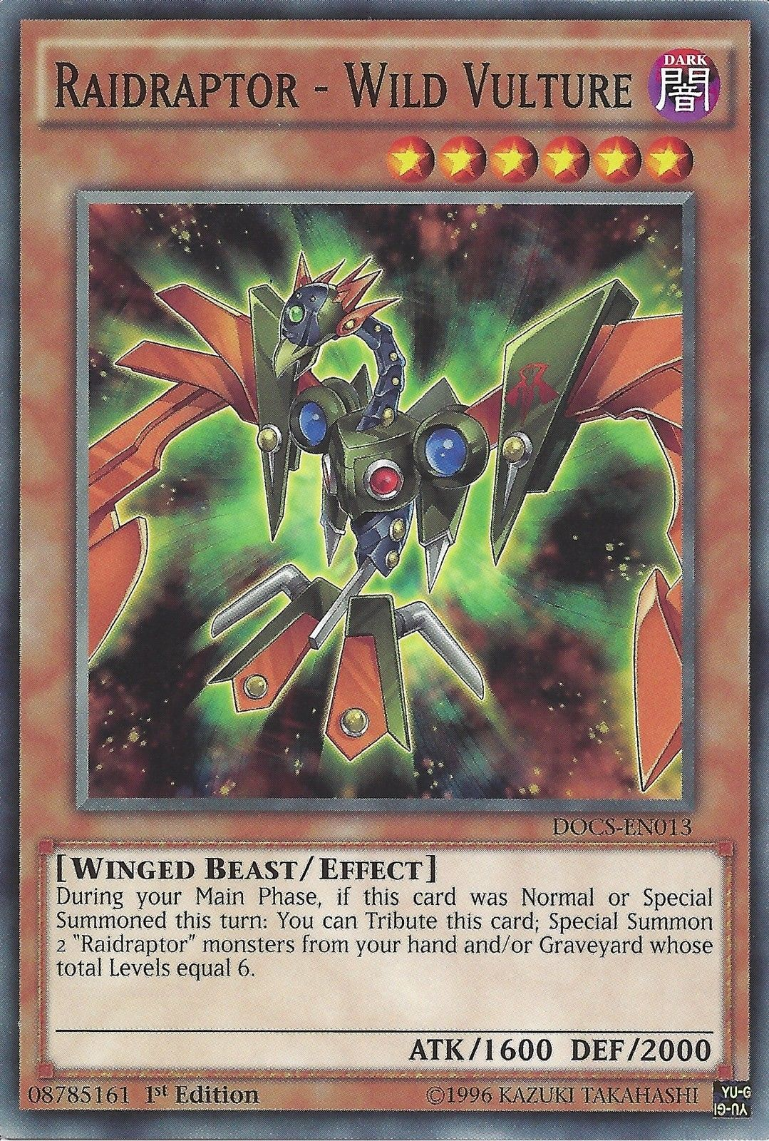 Raidraptor - Wild Vulture [DOCS-EN013] Common | Jomio and Rueliete's Cards and Comics