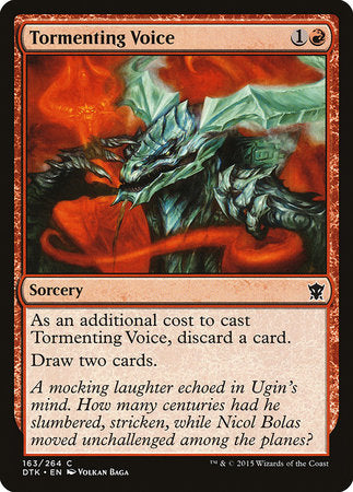 Tormenting Voice [Dragons of Tarkir] | Jomio and Rueliete's Cards and Comics