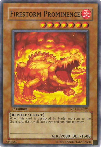 Firestorm Prominence [STON-EN026] Common | Jomio and Rueliete's Cards and Comics